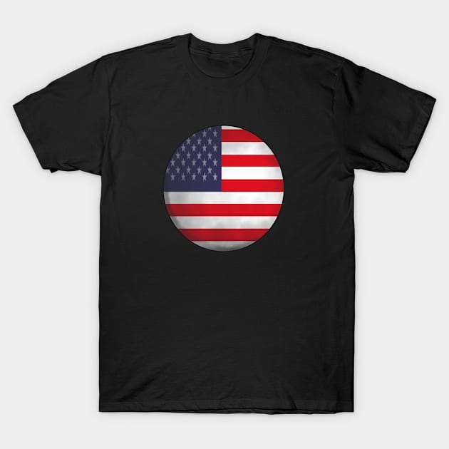 usa flag ball T-Shirt by persa